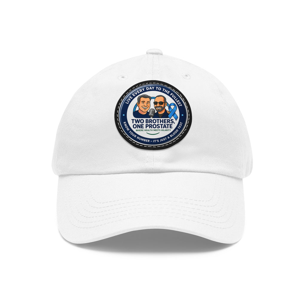 Dad Hat with Leather Patch (Round)